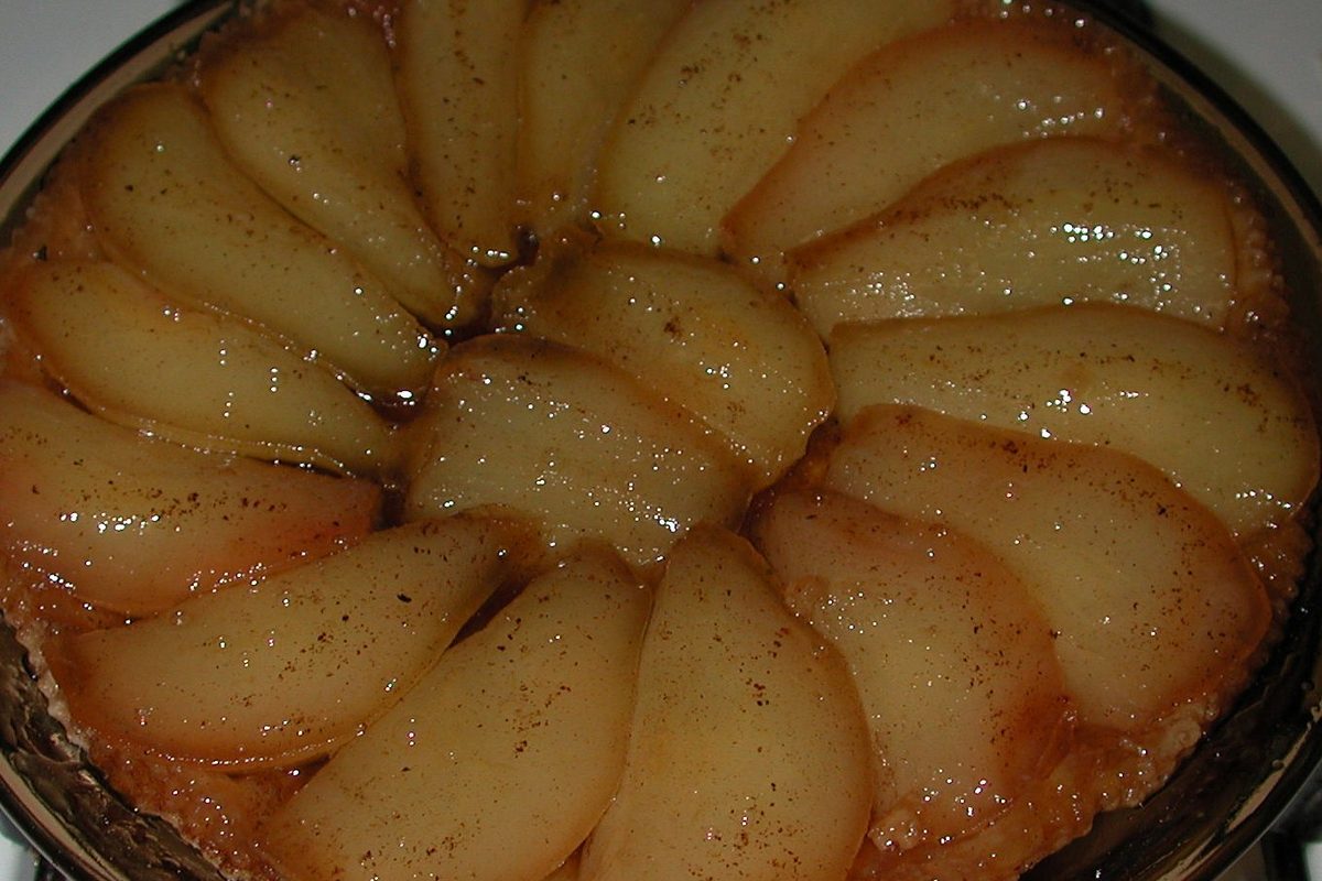 Tarte aux poires caramélisées