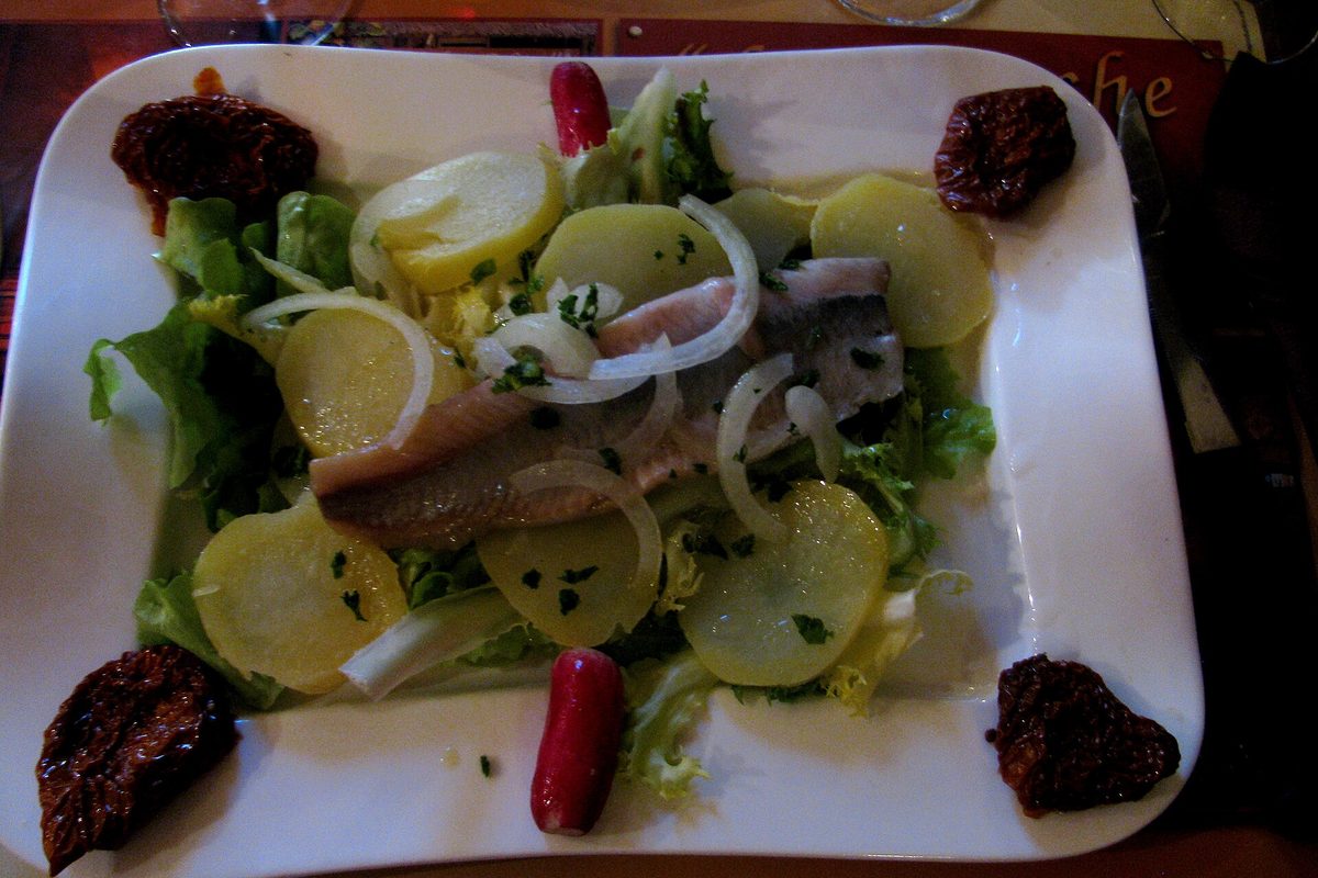 Harengs pommes à l'huile