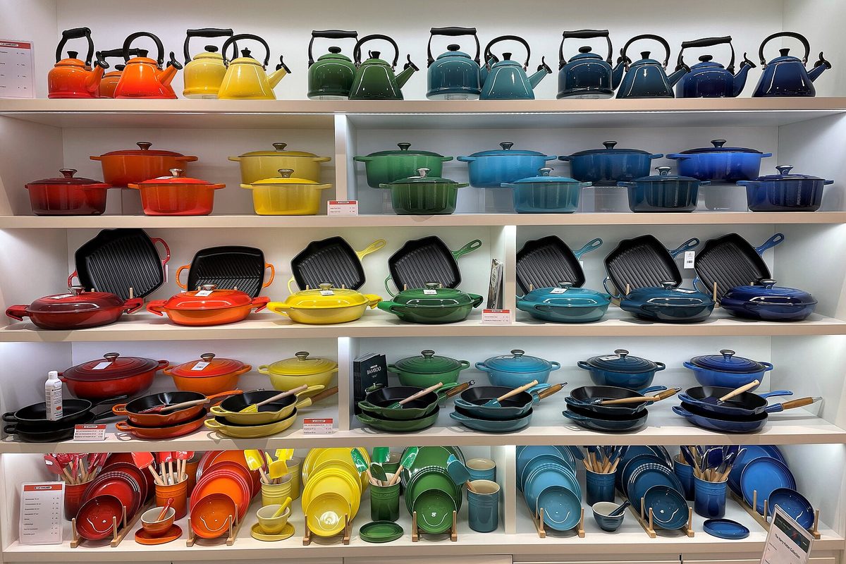 Cocottes en fonte émaillée de toutes les couleurs